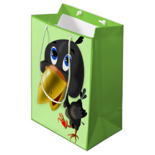 Moyen Petit Oiseau avec Coeur Drôle Sac Cadeau Personnal