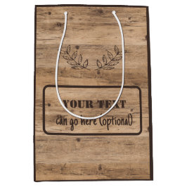 Moyen Plaque Rustique En Bois Avec Sac Cadeau Texte Facu