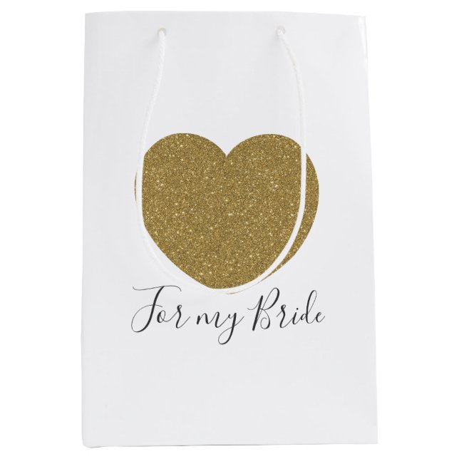Moyen Pour mon sac de cadeau de jeune mariée (Devant)