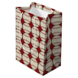 Moyen Red Baseball Sports Anniversaire Cadeau Sac