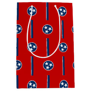 Moyen Sac à cadeau avec le drapeau du Tennessee, États-U