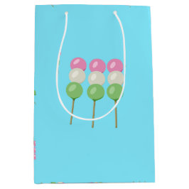 Moyen Sac cadeau Anime Blue Pastel Dango
