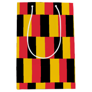 Moyen Sac Cadeau avec drapeau de Belgique