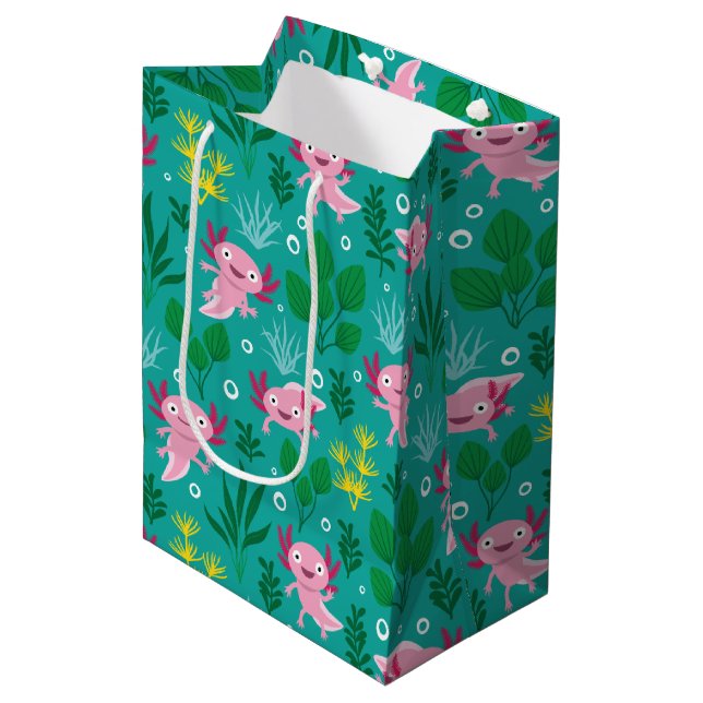 Moyen Sac cadeau Axolotl Medium (Devant Angle)