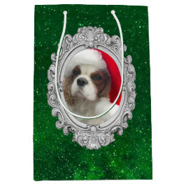 Moyen Sac cadeau Blenheim Père Noël Cavalier Spaniel 