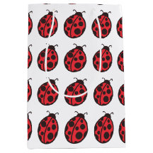 Sac cadeau coccinelle