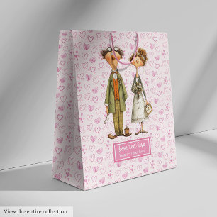 Moyen Sac cadeau Couple Mariage Quirky Humour personnali