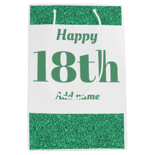 Moyen Sac cadeau d'anniversaire élégant et joliment pers