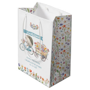 Moyen Sac cadeau de Baby shower de hérisson cultivé loca