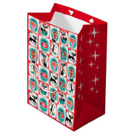 Moyen Sac cadeau de Noël pour chats MCM