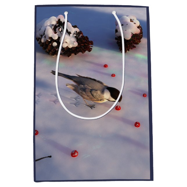 Moyen Sac cadeau d'hiver de poulet (Devant)