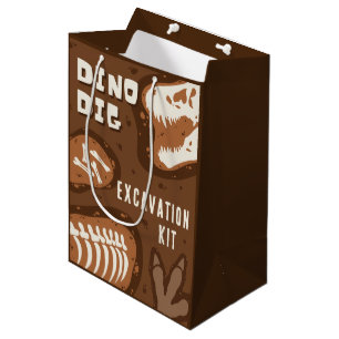 Moyen Sac cadeau Dino Dig Dinosaur Kit d'excavation