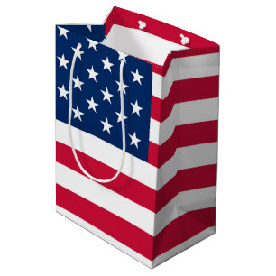 Moyen Sac cadeau drapeau américain Patriotic