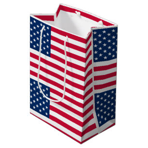 Moyen Sac Cadeau Drapeau Américain Patriotique
