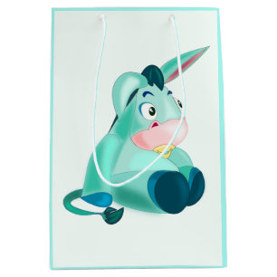 Moyen Sac Cadeau Drôle avec Âne Bébé - Personnalisable