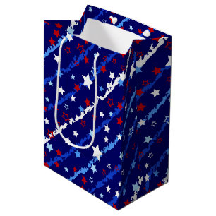 Moyen Sac cadeau Étoiles patriotiques