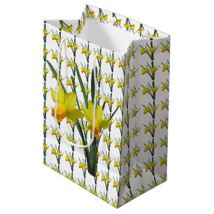Moyen Sac cadeau - Fleurs de jonquilles