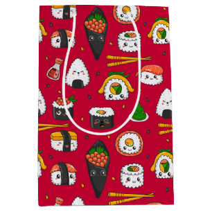 Moyen Sac cadeau Kawaii Sushi
