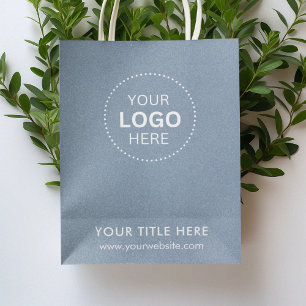 Moyen Sac cadeau moderne pour entreprise minimaliste