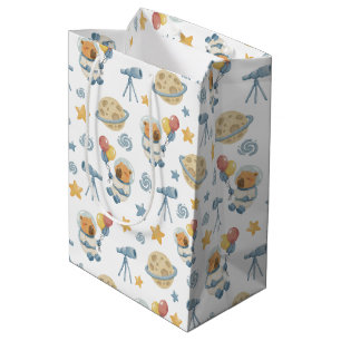 Moyen Sac cadeau Motif Astronaut Capybara