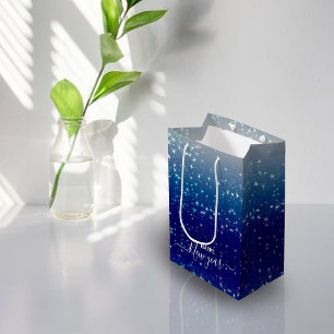 Moyen Sac cadeau motif Christmas Star