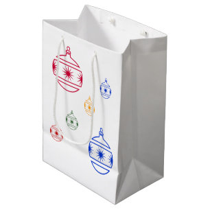 Moyen Sac cadeau - Ornements de Noël