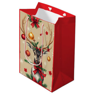 Moyen Sac cadeau personnalisé joyeux et lumineux