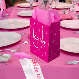 Moyen Sac cadeau Pink Doll Bachelorette