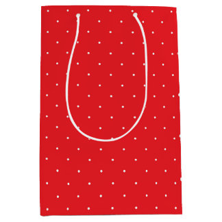 Moyen Sac cadeau Pote Rouge et Blanc