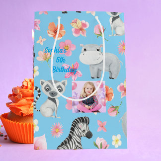 Moyen Sac cadeau pour bébé tropical pour animaux pour en