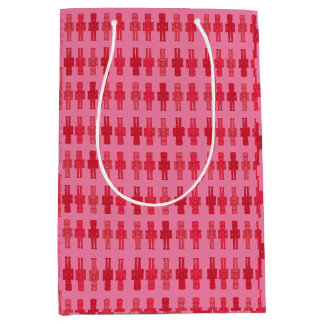 Moyen Sac cadeau pour croustillant rose
