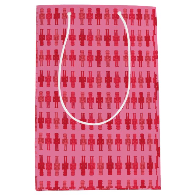 Moyen Sac cadeau pour croustillant rose (Devant)