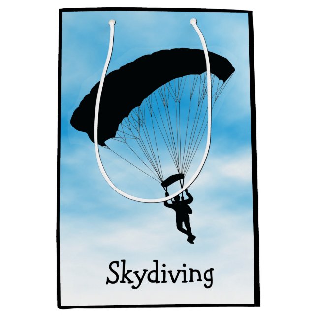 Moyen Sac cadeau pour la conception de parachutisme (Devant)