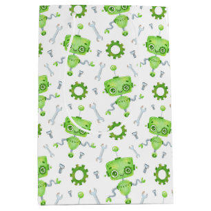 Moyen Sac cadeau robot mignon