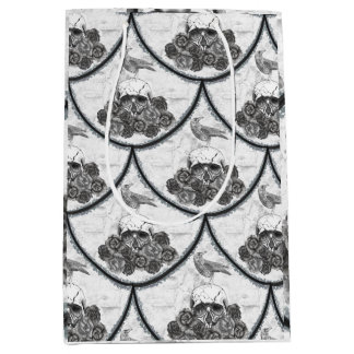 Moyen Sac cadeau Skuls and Crows