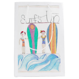 Moyen Sac cadeau Surfs Up