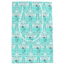Sac Cadeau Vertical Flowing Beauty Aqua