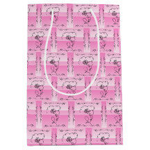 Sac Cadeau Vertical Rose Beauté Épanouie