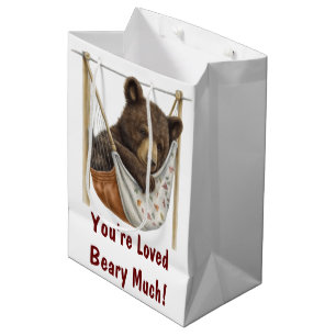Moyen Sac Cadeau 'You're Loved Beary Much'