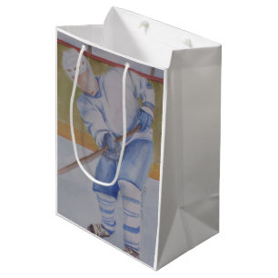 MOYEN SAC DE CADEAU DE JOUEUR DE HOCKEY