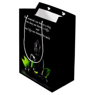 Moyen Sac de cadeau de la citation 2 de Bouddha
