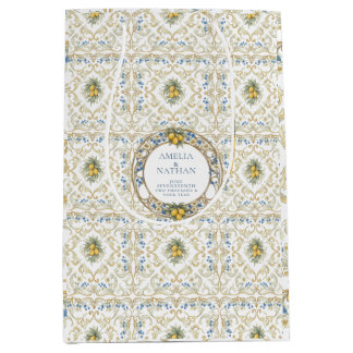 Moyen Sac de cadeau de mariage botanique Citron Citrus