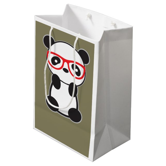 Moyen Sac de cadeau de panda (Dos Angle)