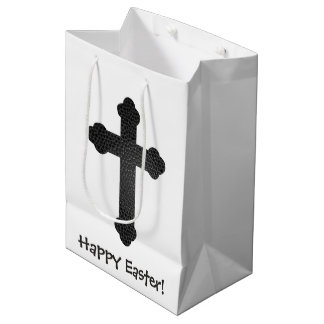 Moyen Sac de cadeau de Pâques à croix en cuir