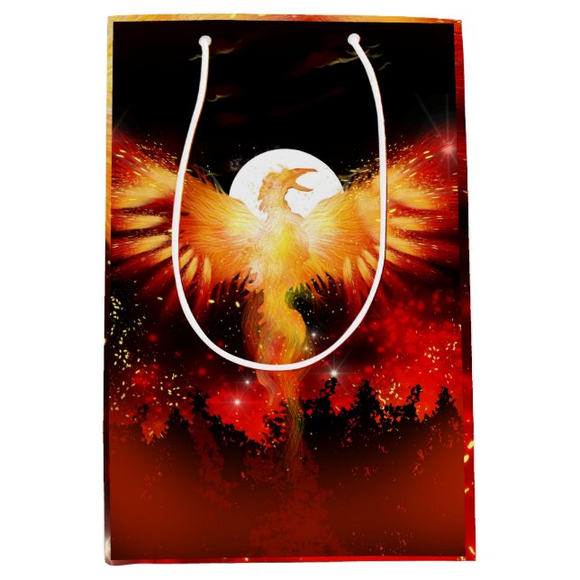 Moyen Sac en hausse de cadeau de Phoenix (Devant)