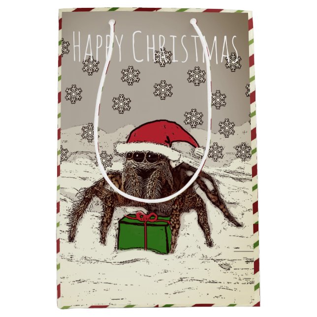 Moyen Sac nommé fait sur commande de cadeau de Noël (Devant)