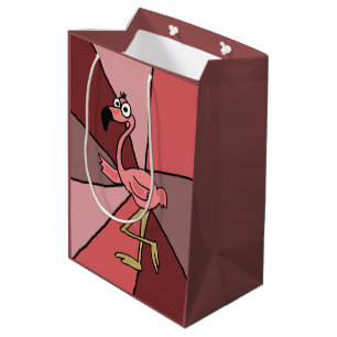 Moyen Sac rose drôle de cadeau d'abrégé sur Flamant r