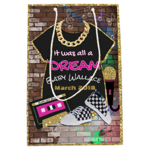 Moyen sac urbain de cadeau de baby shower de hip hop des