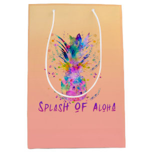 Moyen Splash de grand sac cadeau Aloha