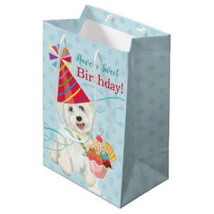 Moyen Sweet Birthday Westie Medium Cadeau Sac